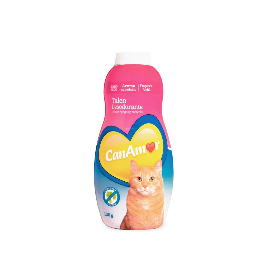 Talco CanAmor Gatos Desodorante 100Gr