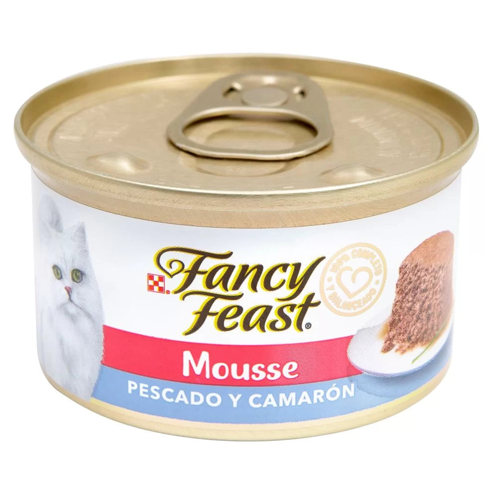 Comida Húmeda Fancy Feast Mousse Pescado Y Camaron X 85GR
