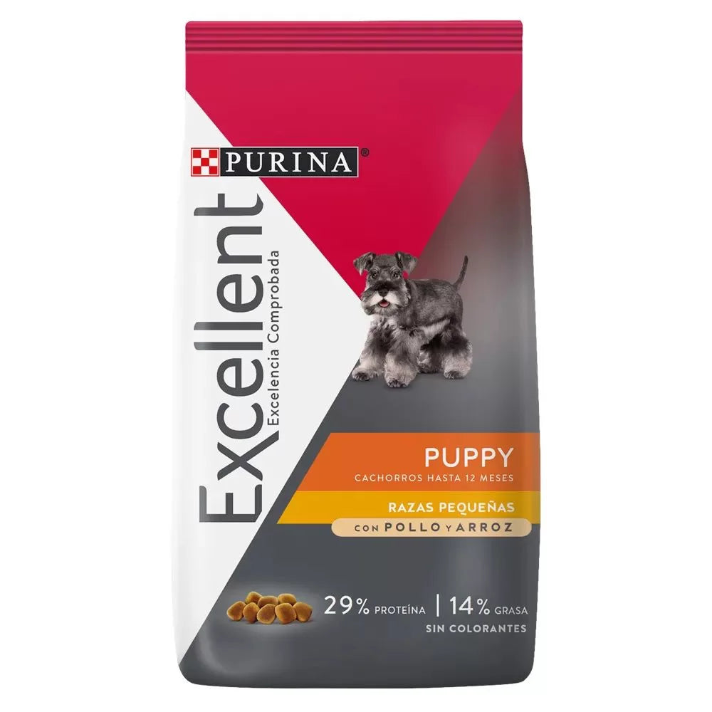 Comida Para Perro Cahorro Razas Pequeñas Purina Excellent X 3Kg