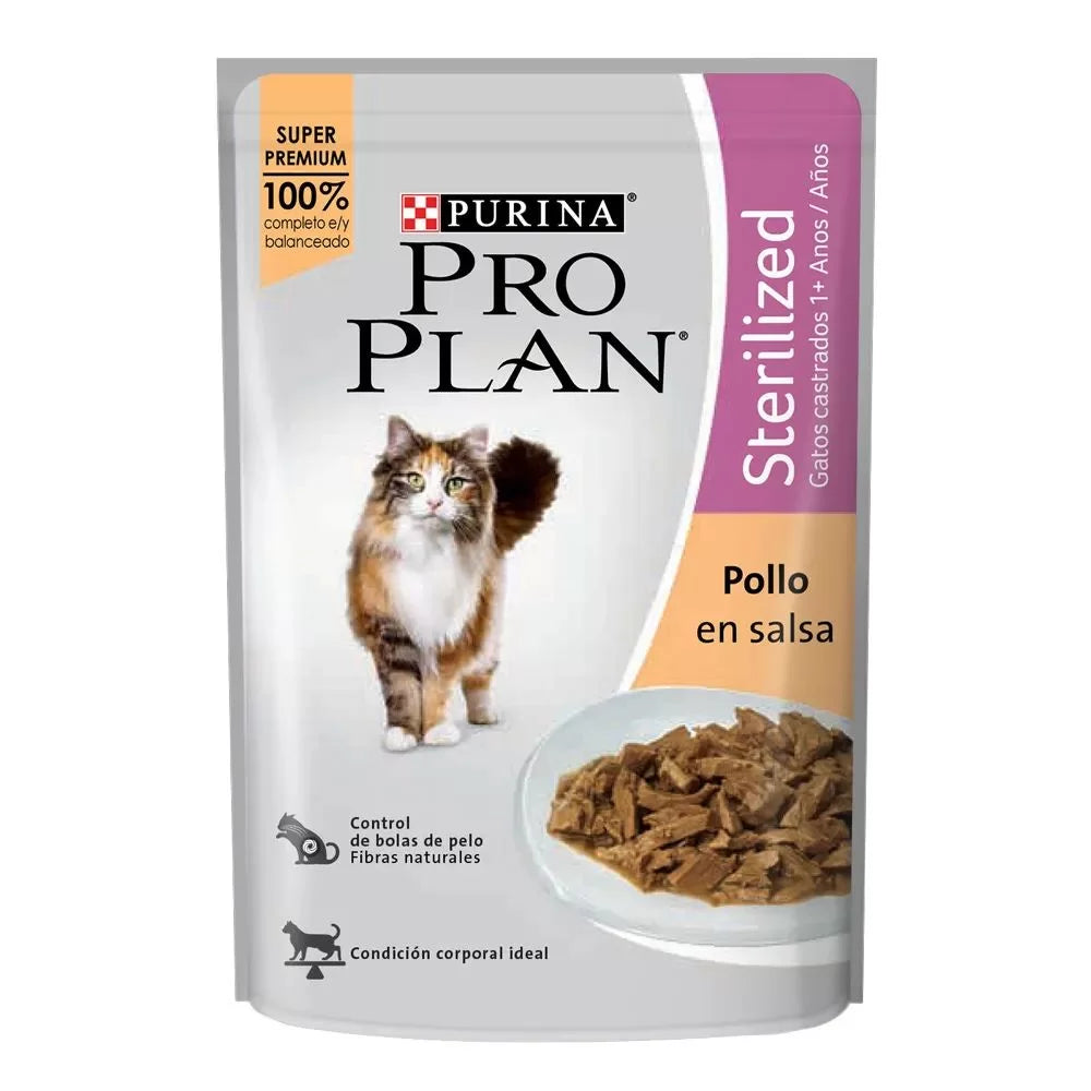 Comida Húmeda Purina Pro Plan Adultos Esterilizados x 85 Gr