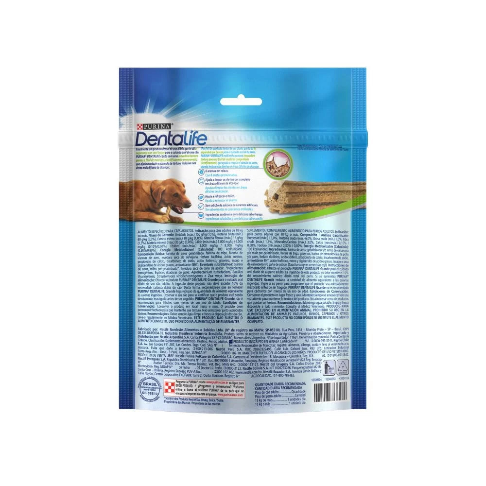 Snack Oral Para Perro Dentalife Grande X 196 Gr