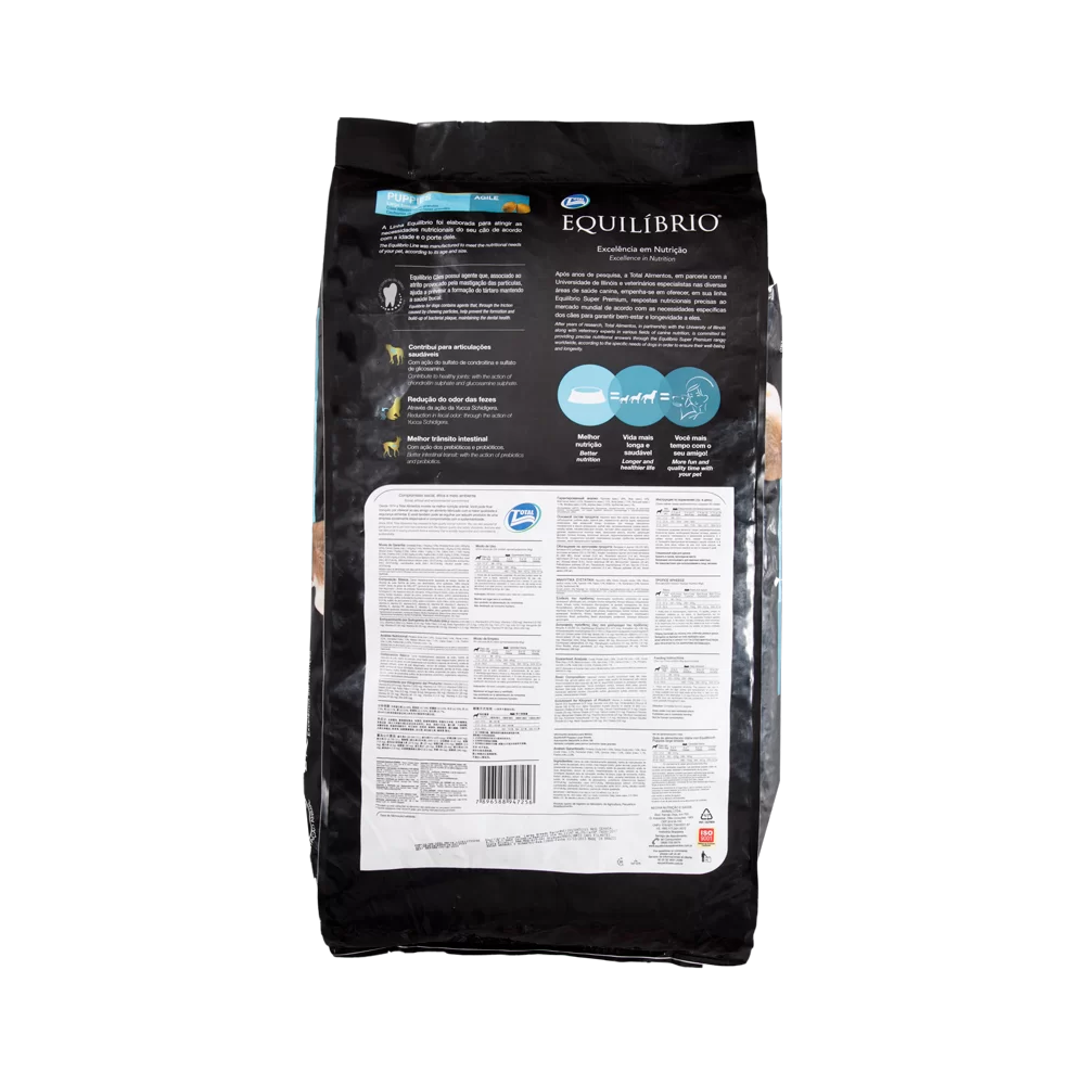 Comida Para Perro Equilibrio Filhote Razas Grandes 15Kg