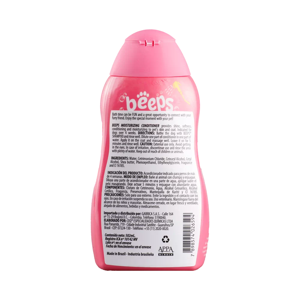 Acondicionador Para Perro Beeps Moisturunzing 502Ml