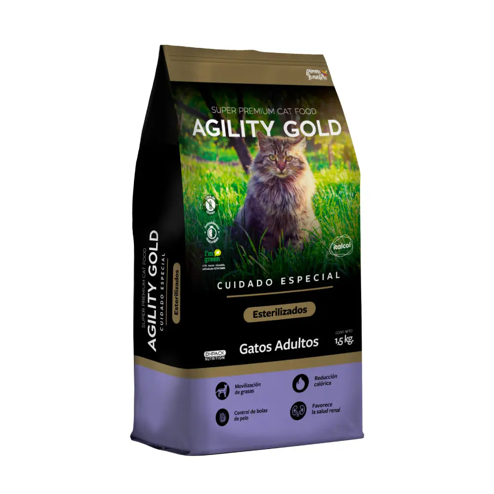 Agility Gold Gatos Esterilizados 1.5 Kg