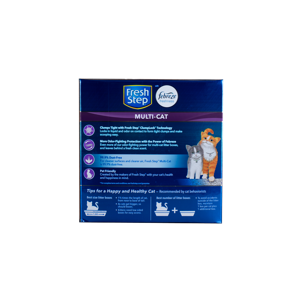 Arena Para Gato Fresh Step Multi Cat Aglomerante Con Febreze