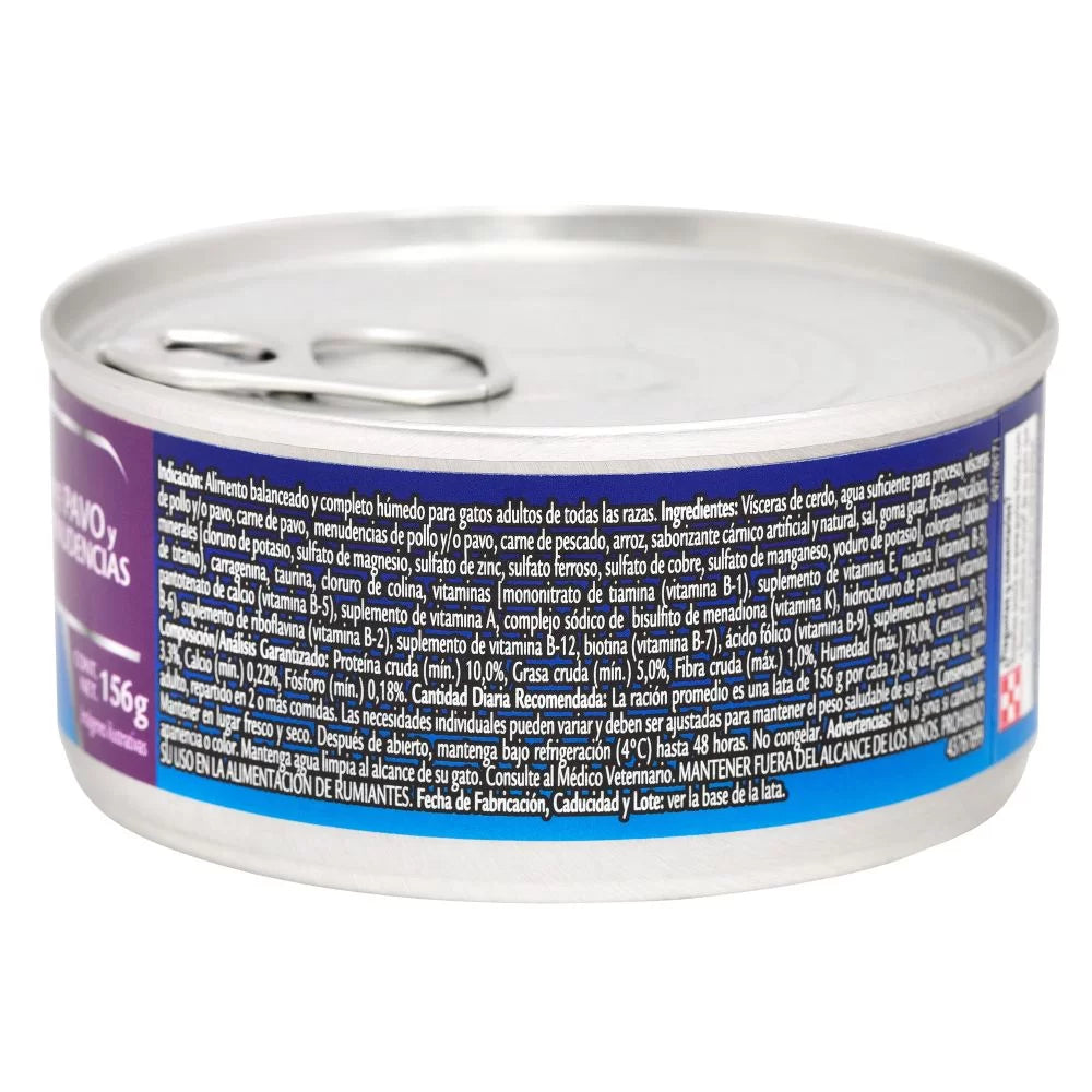 Alimento Húmedo Para Gatos Purina Felix Pate Pavo Y Menudencias En Salsa x 156 Gr