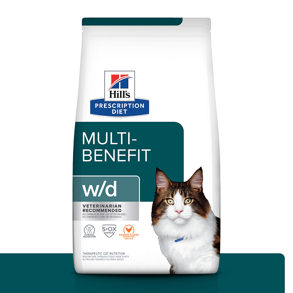 Hill's Prescription Diet w/d Aliemento Seco para Gato Manejo Peso/Glucosa 4 Lb (1,81Kg)