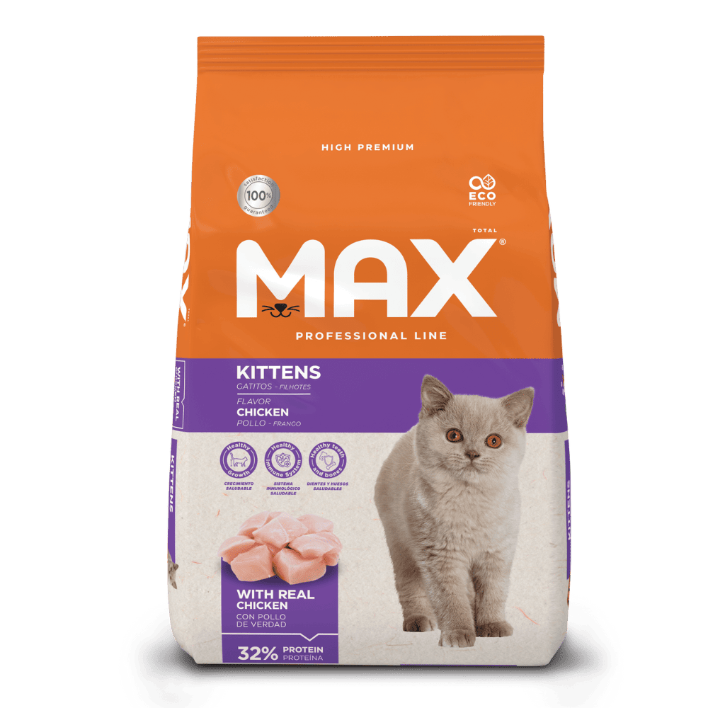 Comida para gato Max Cat Professional Line Filhote Frango 1 Kg