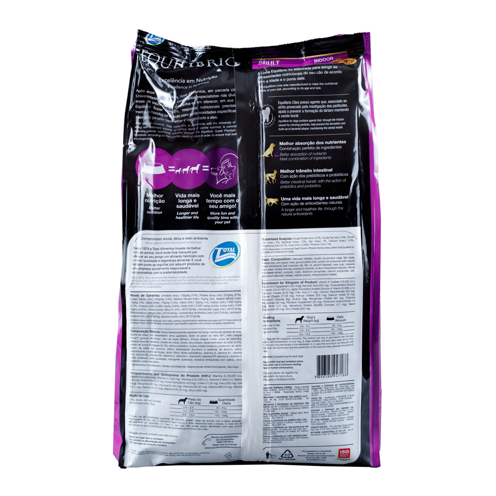 Comida Para Perro Adulto Equilibrio Razas Pequeñas