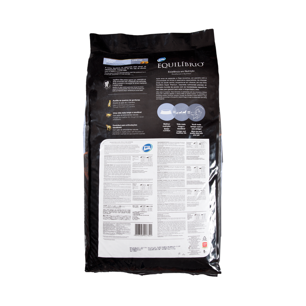 Comida para perro Equilibrio Light Adulto 15kg