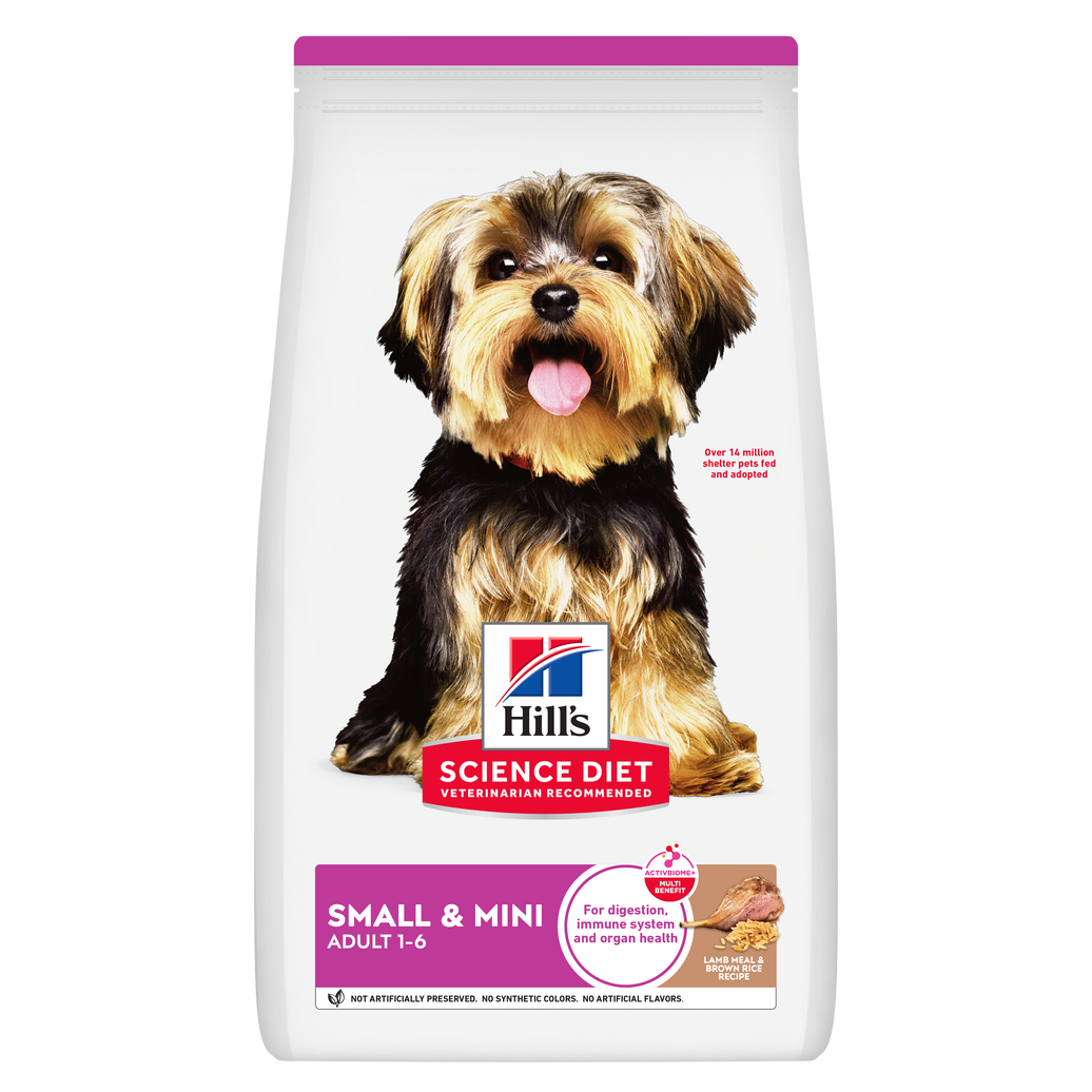 Hill's Science Diet Small&Mini concentrado perro adulto raza pequeña y mini sabor cordero 4,5 Lb (2Kg)