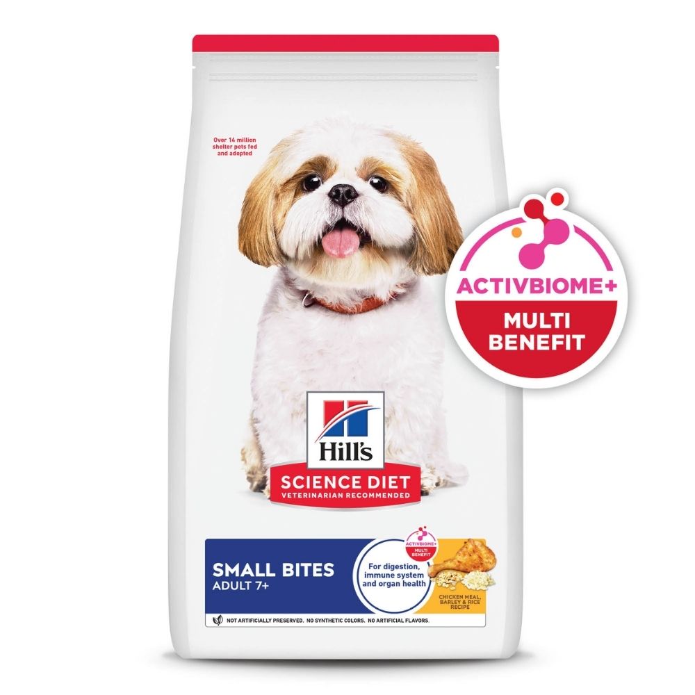 Hill's Science Diet Adult 7+ alimento para perro senior raza pequeña 15 Lb (6,8Kg)