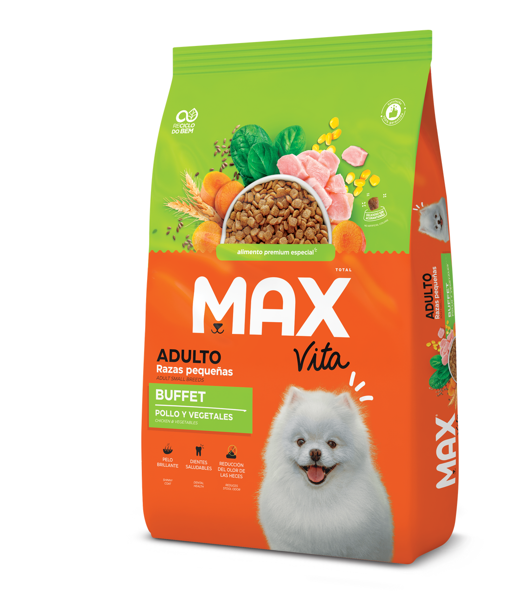 Comida para perro Max Vita Adulto Razas Pequeñas Buffet Frango & Vegetais