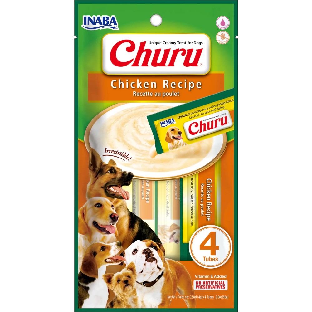 Inaba dog snack Churu 4 piezas pollo 56 gr