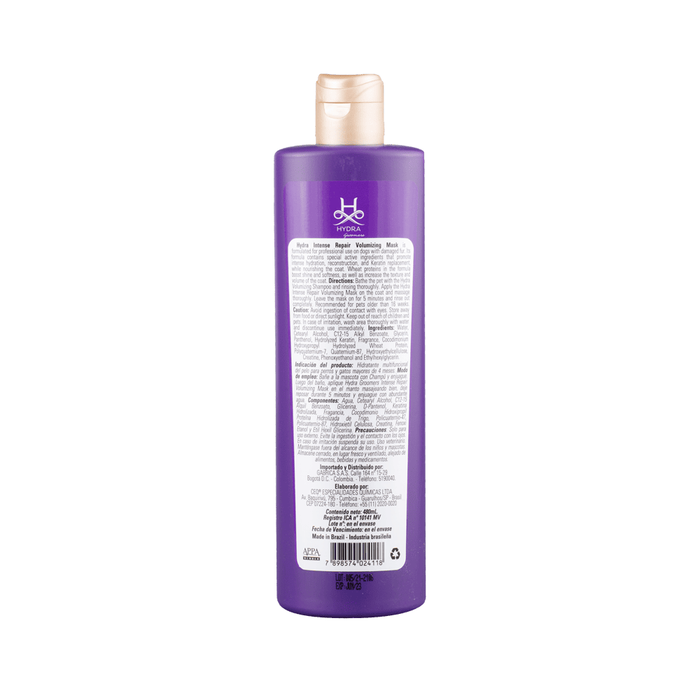 Mascarilla para mascotas Hydra Volumizing Mask 480 ml