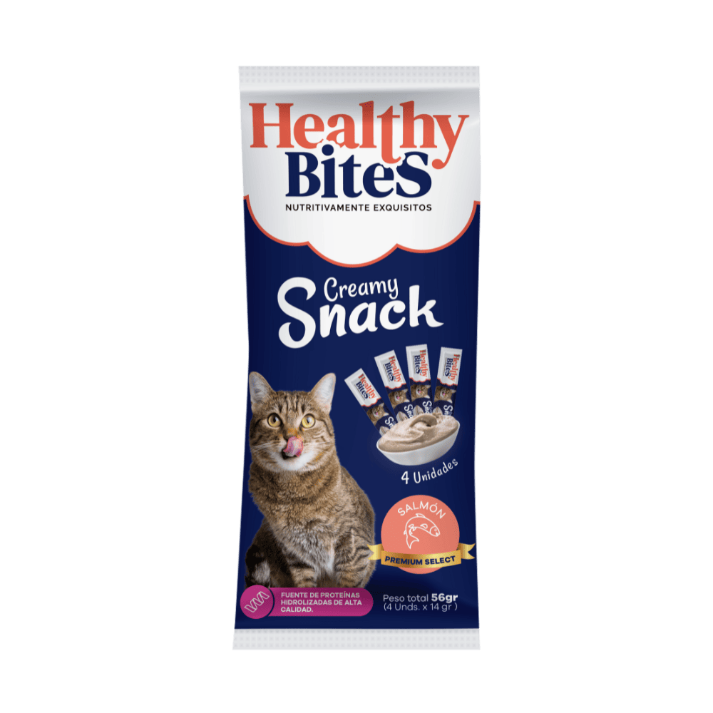 Healthy Bites Cream Gato Salmón Sobre x 56 g por 4 unidades