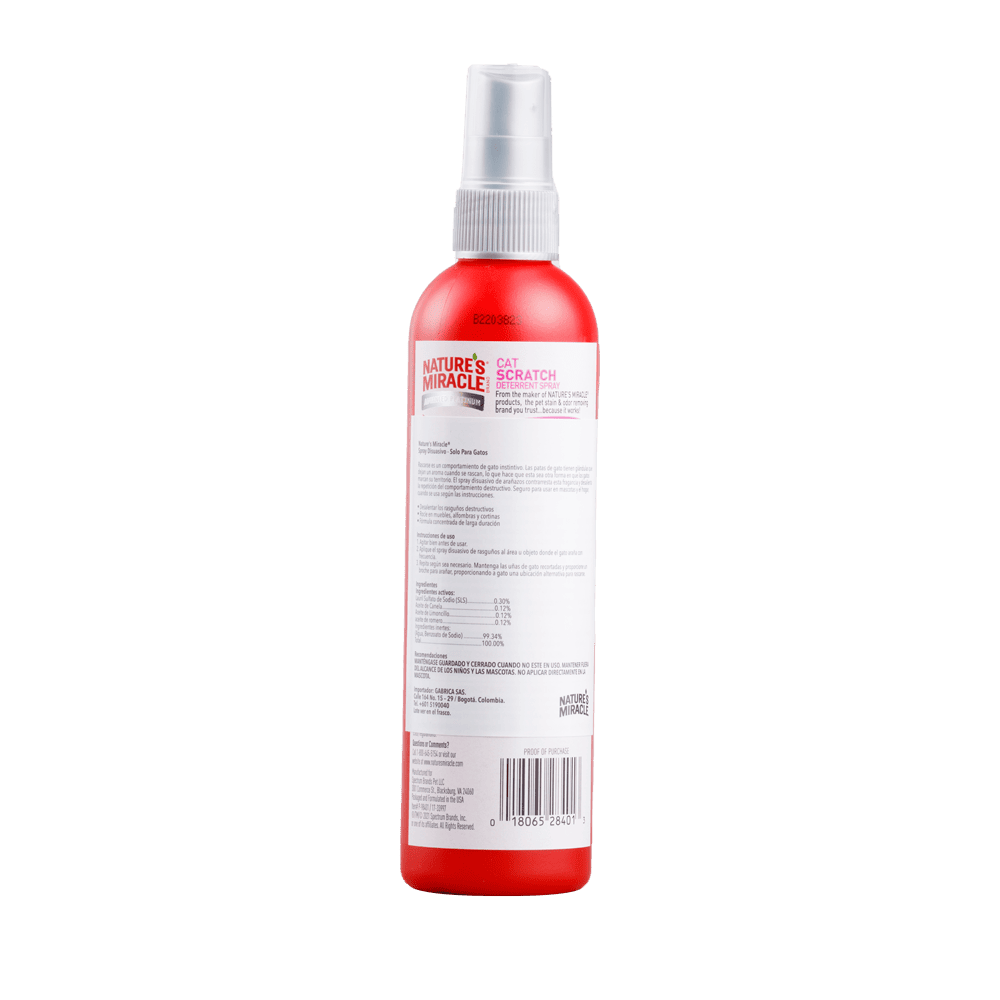 Spray Antiarañazos Gato Nature Miracle 8 Onz