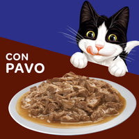Comida Humeda Para Gatos Felix Pavo En Salsa x 85 Gr
