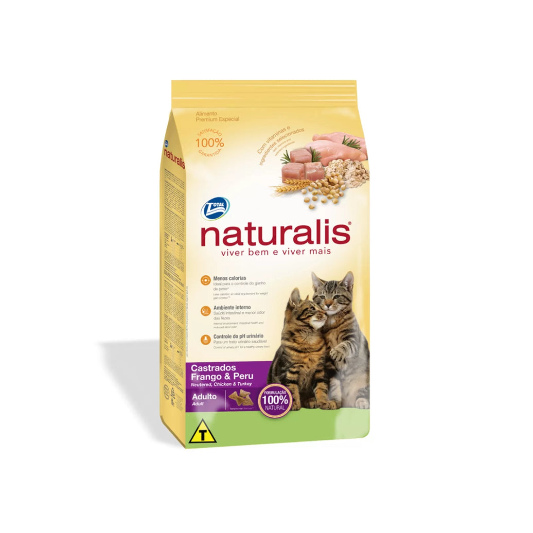 Comida Para Gato Naturalis Castrado Pollo & Peru 1 Kg