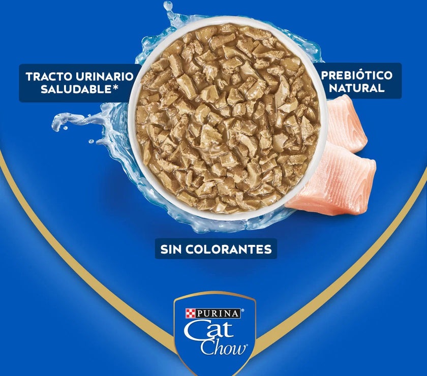 Alimento Húmedo Para Gatos Cat Chow Adulto Pescado x 85 Gr