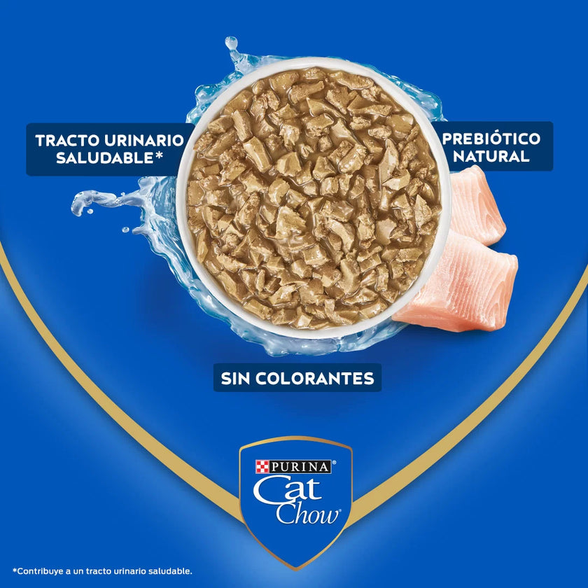 Alimento Húmedo Para Gatos Cat Chow Adulto Pescado x 85 Gr
