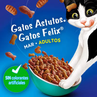 Alimento Para Gatos Purina Felix Adulto Triple Delicious Mar x 1.5 Kg