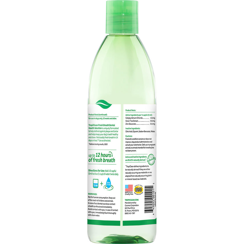 Tropiclean Aditivo Para Agua Perros 8Oz