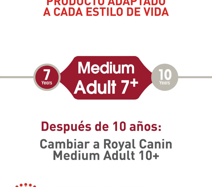 Alimento Royal Canin Shn Medium Adulto 7+ 4 Kg