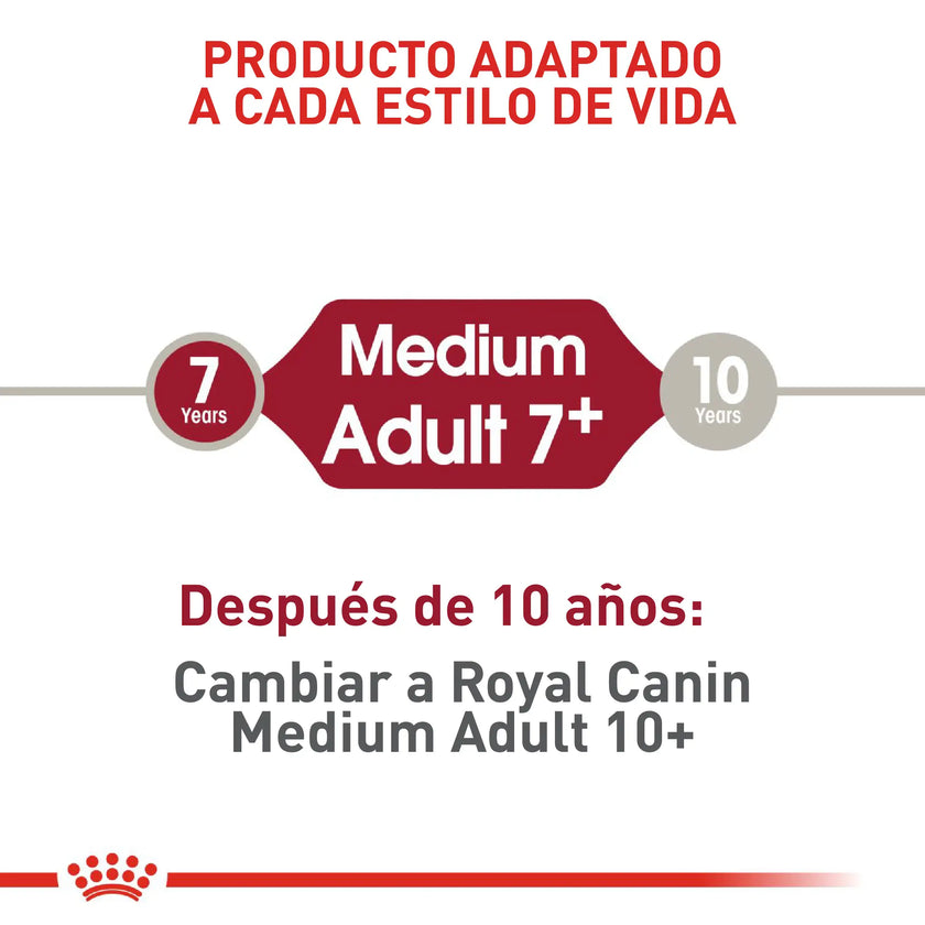 Alimento Royal Canin Shn Medium Adulto 7+ 4 Kg