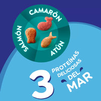 Alimento Para Gatos Purina Felix Adulto Triple Delicious Mar x 1.5 Kg