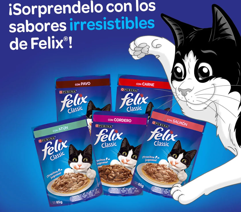 Alimento Húmedo Para Gatos Felix Atun En Salsa x 85 Gr