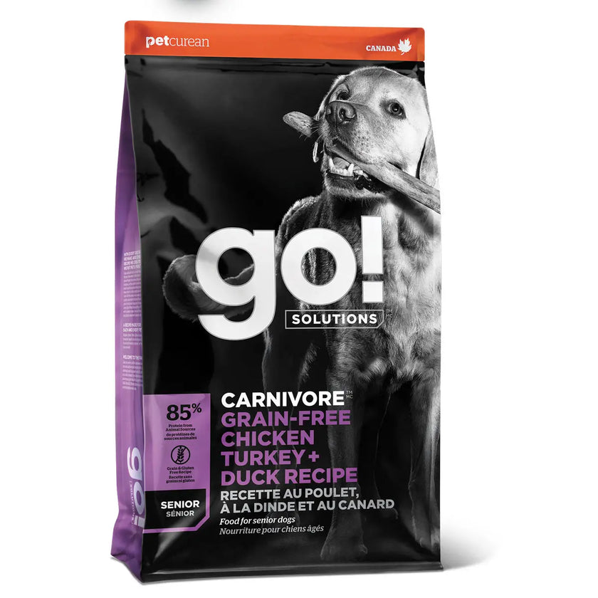 Comida Para Perro Go! Carnivore grain free chicken, turkey + duck senior recipe for dogs