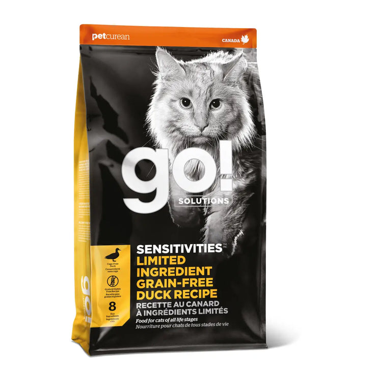 Go! Sensitivities limited ingredient grain free duck recipe for cats