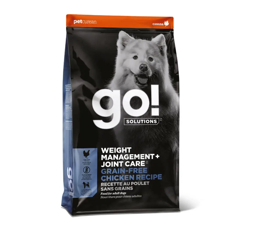 Go! Weight Management + joint care grain free chicken recipefor dogs
