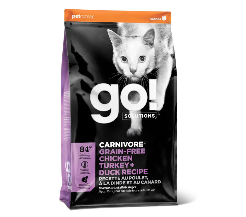 Go! Carnivore grain free chicken, turkey + duck recipe for cats x 1.4 KG