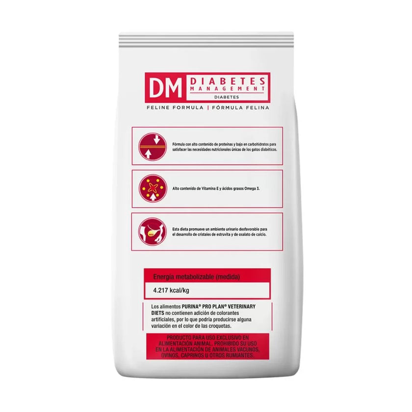 Comida Para Gato Pro Plan Veterinary Diets Dm Diabetes  x 2,72Kg