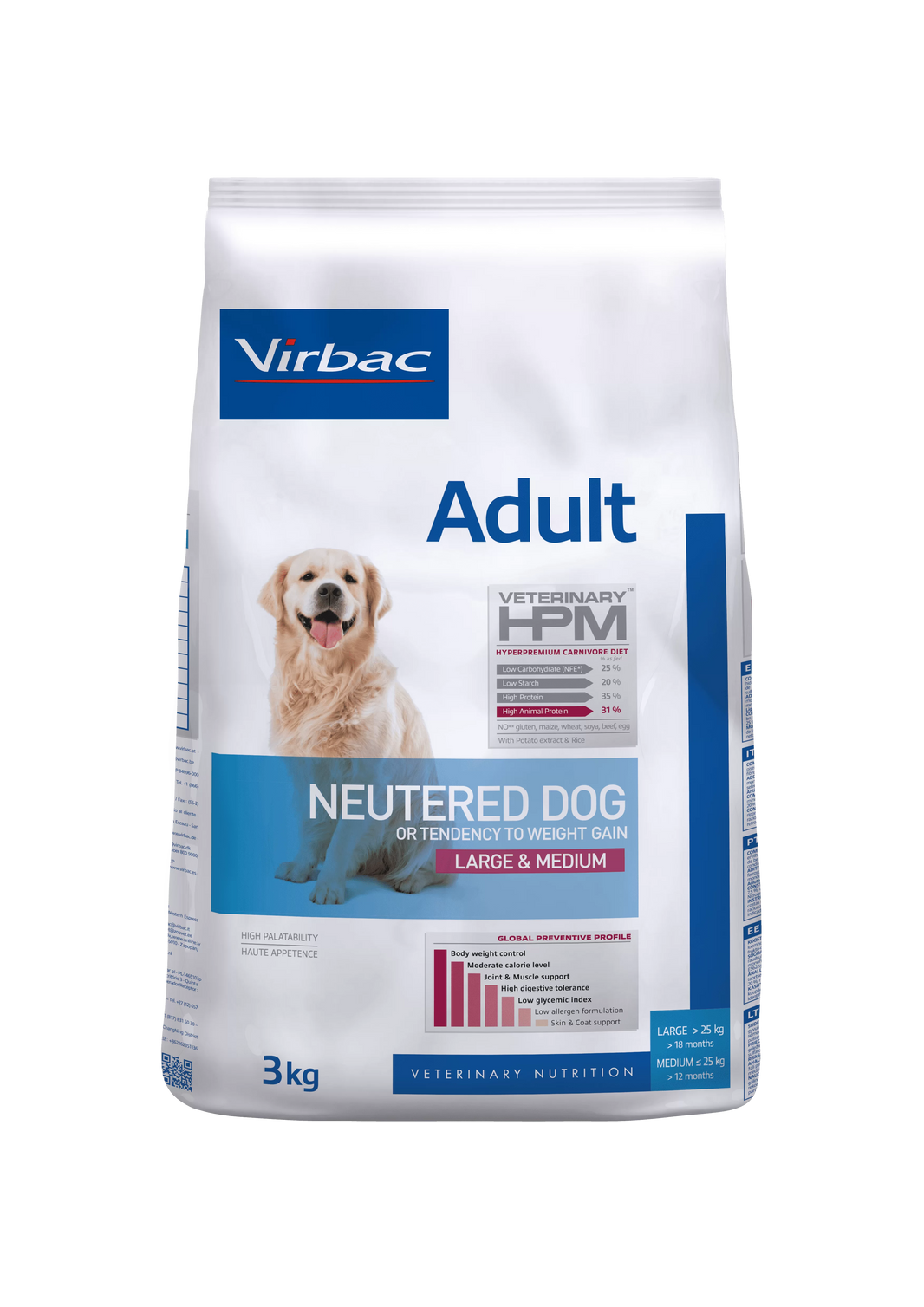 Virbac Adult Neutered Dog Large & Medium