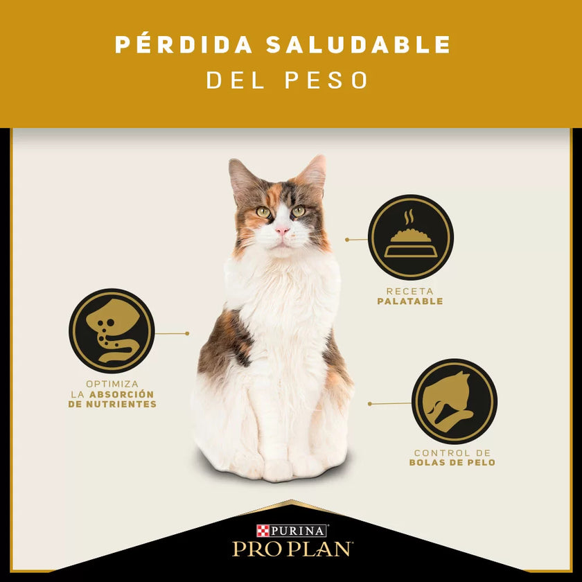 Comida Para Para Gatos Adultos Poco Activos O Con Exceso De Peso Purina Pro Plan X 3 Kg