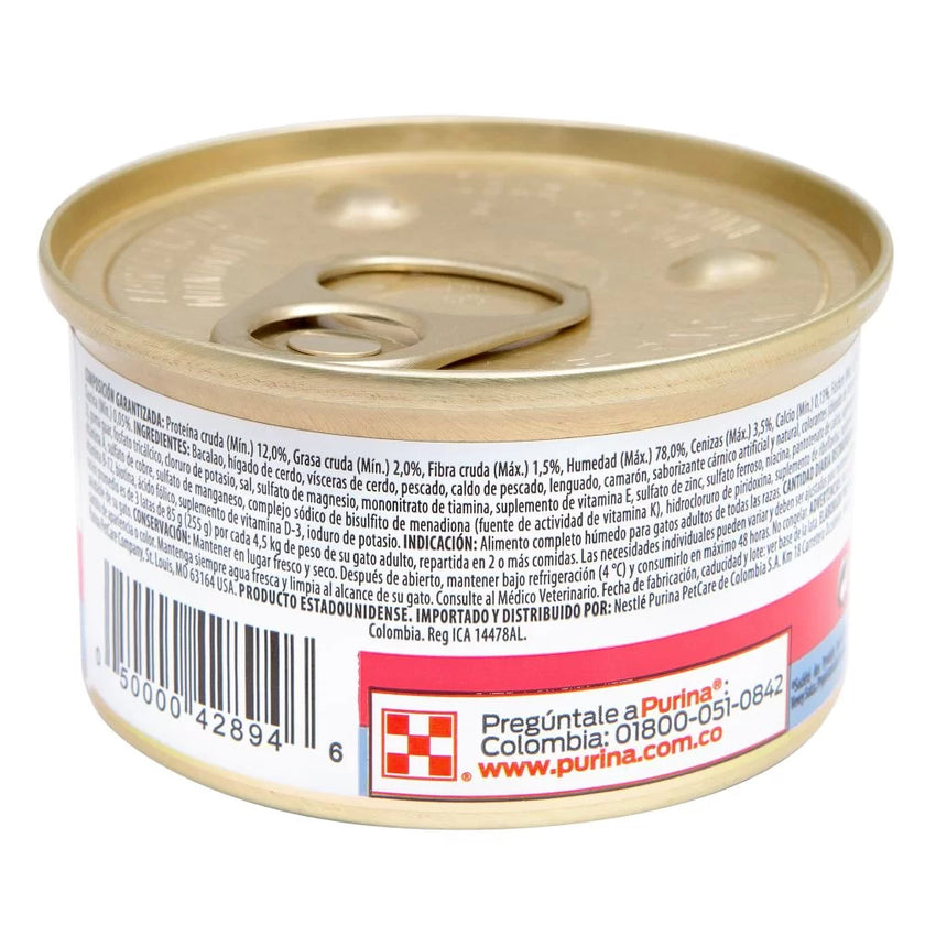 Comida Húmeda Fancy Feast Mousse Pescado Y Camaron X 85GR