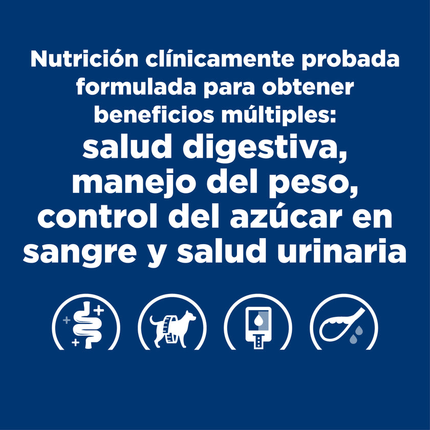 Hill's Prescription Diet w/d Comida Húmeda para Perro Manejo Peso/Glucosa 13 Oz (369g)