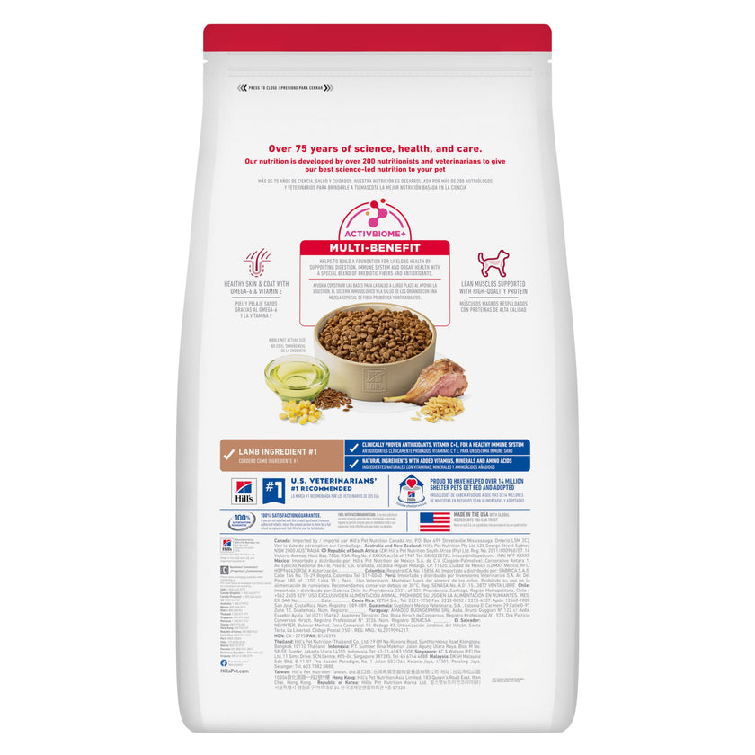 Hill's Science Diet Adult alimento para perro adulto raza pequeña sabor cordero