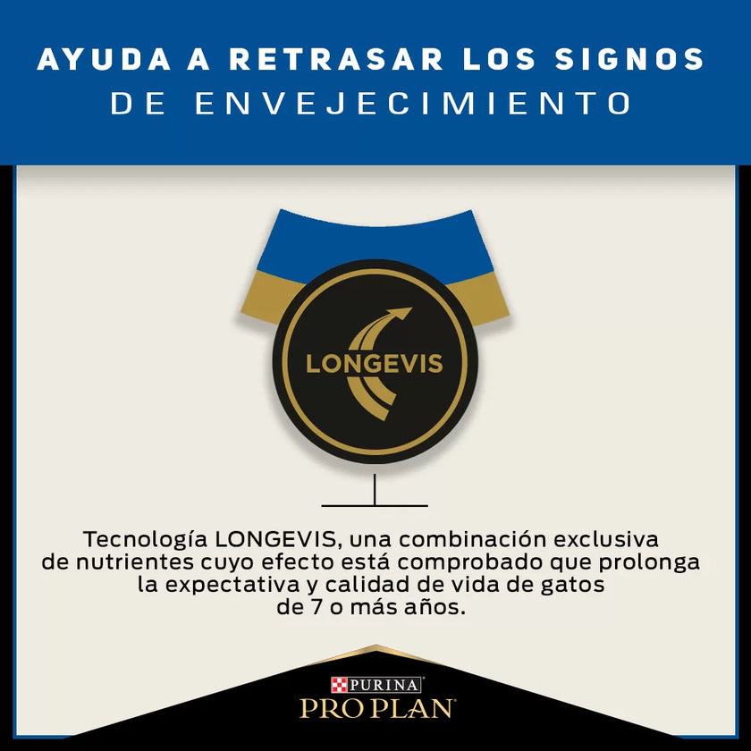 Comida Para Gatos Adultos 7+ Purina  Pro Plan X 3 KG