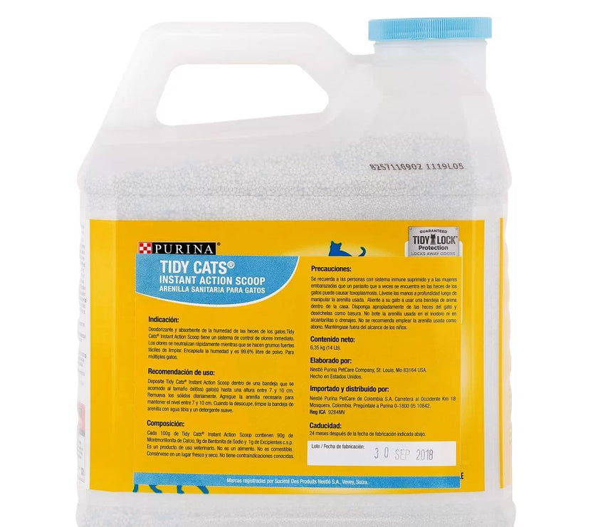 Arena Para Gatos Acción Instantánea Scoopable Tidy Cats 6.35 Kg