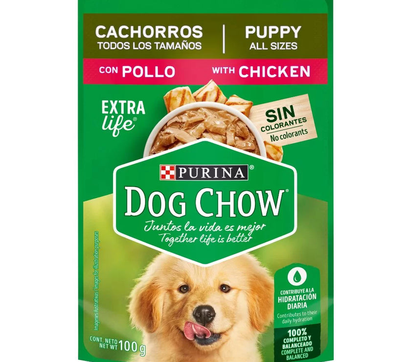 Comida Húmeda Para Perro Dog Chow Cachorros Pollo X 100 GR