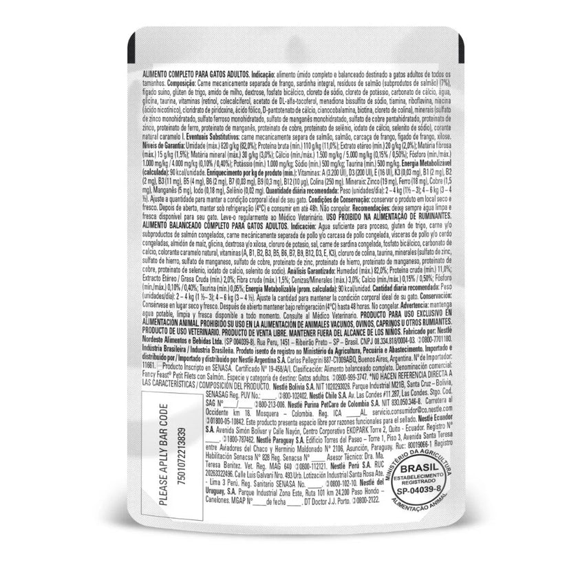 Fancy Feast Petit Filets Salmón X 85GR