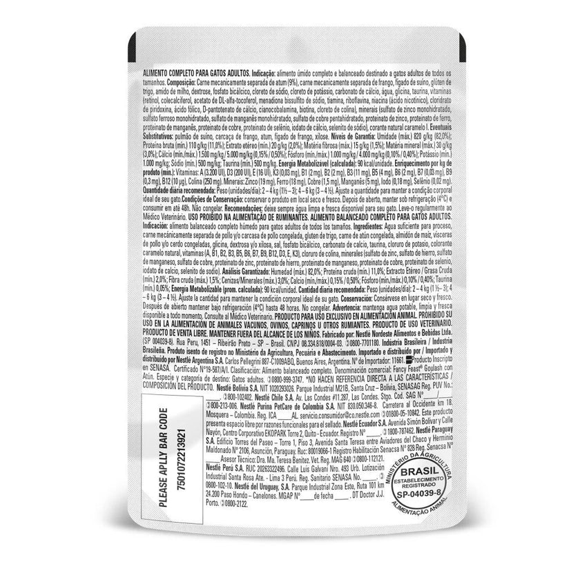 Comida Húmeda Fancy Feast Goulash Atún X 85 GR
