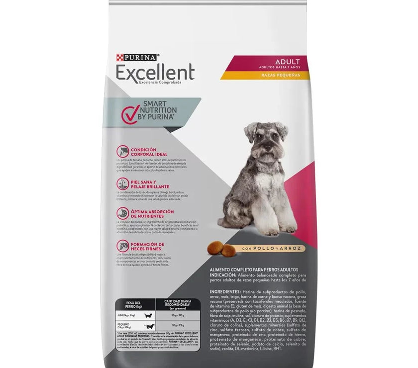 Comida Para Perro Adulto Razas Pequeñas Purina Excellent X 3Kg