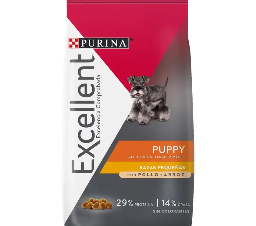 Comida Para Perro Cahorro Razas Pequeñas Purina Excellent X 3Kg