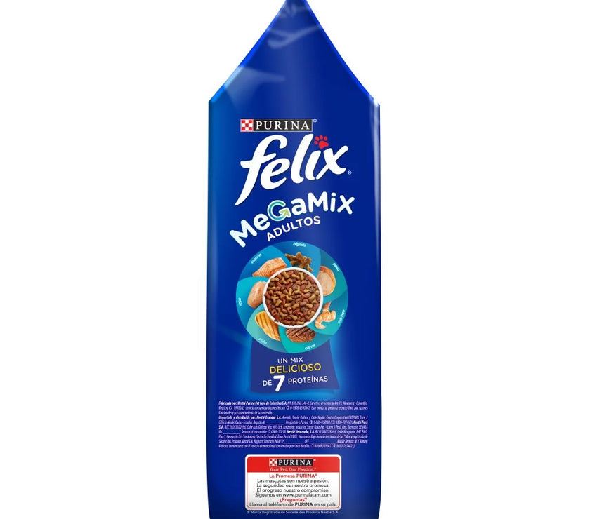 Alimento Para Gatos Purina Felix Adulto Triple Delicious Mar x 1.5 Kg