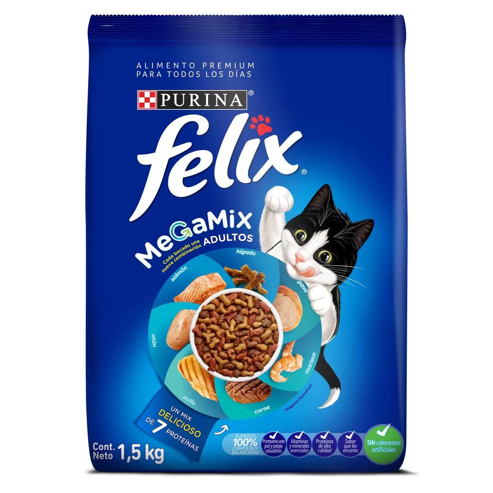 Alimento Para Gatos Purina Felix Adulto Megamix